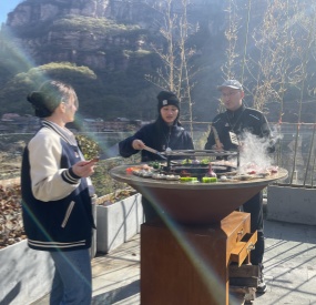 Corten Steel BBQ Grill
